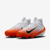 Nike Vapor Pro 1 Football Cleats (HM8850-103, White/Safety Orange/Metallic Silver/Black) Size 11