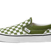 Vans Men's Kid Classic Slip-On (Little Kid), Color Theory Checkerboard Pesto, 11 Medium
