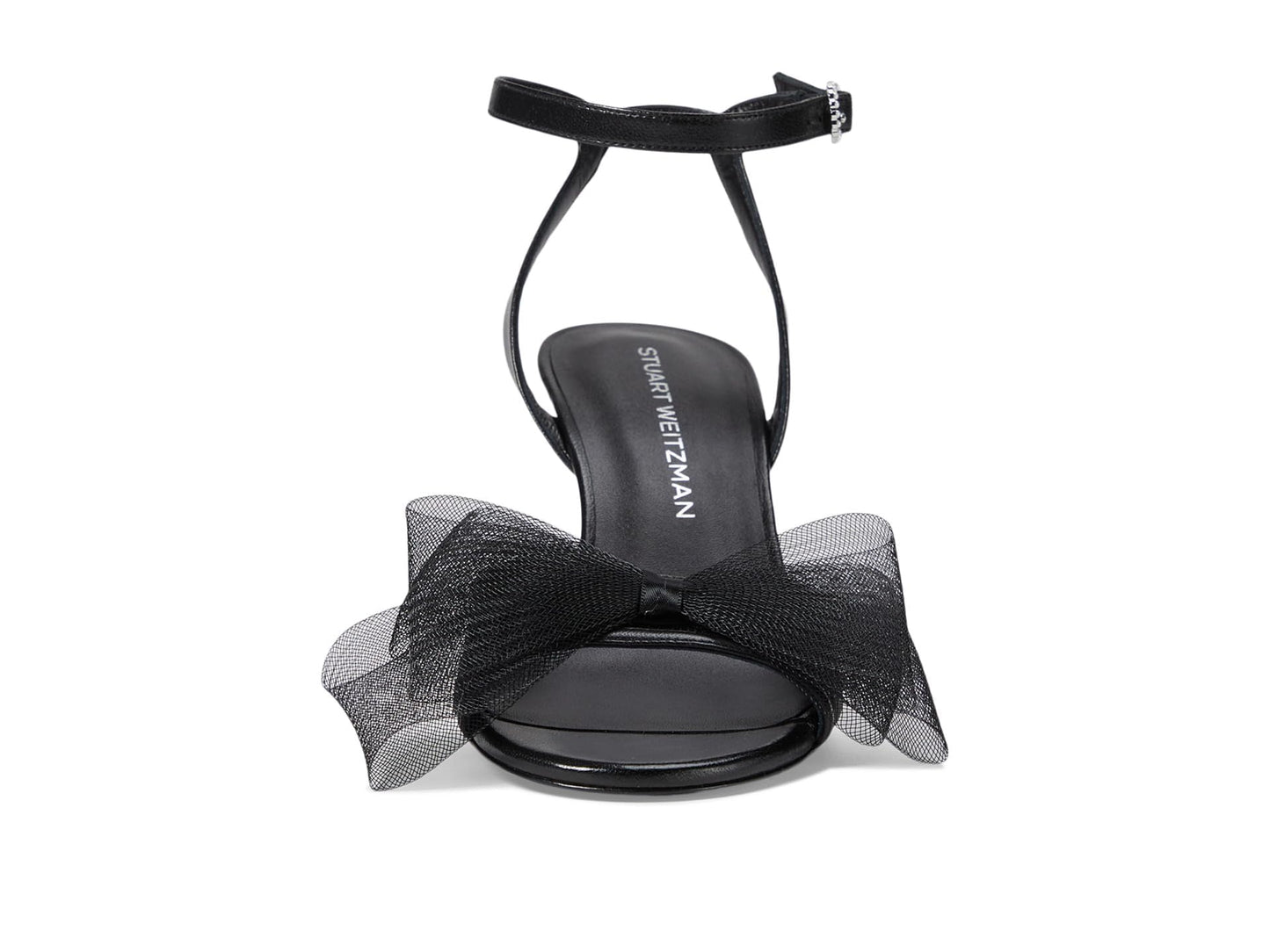 Stuart Weitzman Womens Blushing Bow 75 San Black, 7.5 Medium