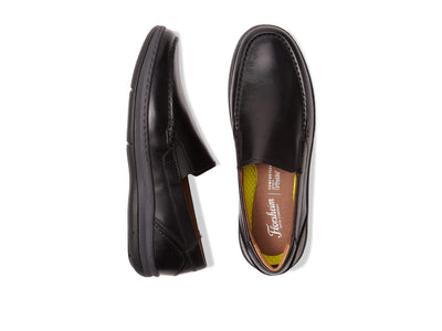 Florsheim Central Moc Toe Venetian Loafer Black Smooth Leather 10.5 M (D)