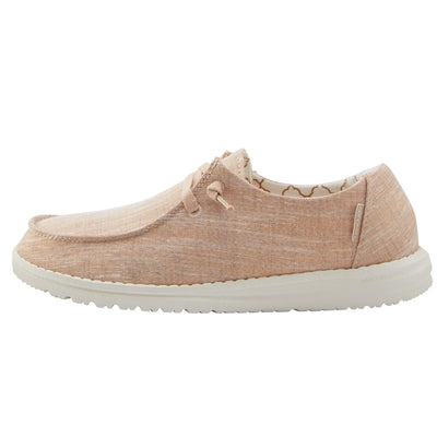 Hey Dude Women's Wendy Sparkling Rose Size 4 | Women’s Shoes | Women’s Lace Up Loafers | Comfortable & Light-Weight