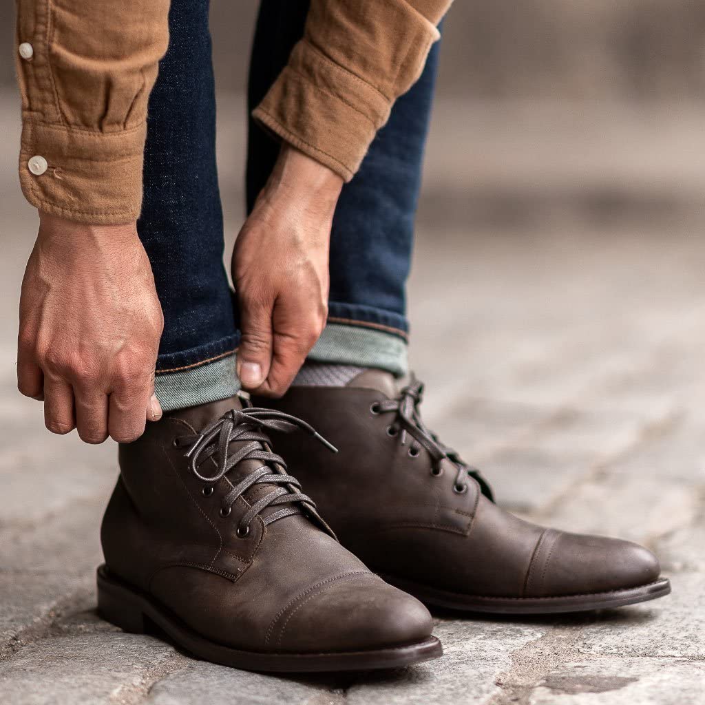 Thursday Boot Company Men's Cadet Cap Toe Boot, Tobacco, 6