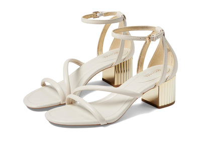 Michael Kors Porter Strappy Mid Sandal Light Cream 6.5 M