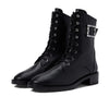 Stuart Weitzman Pearl Buckle Bootie Black 6 B