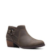 Clarks Women's Charlten Grace Ankle Boot, Taupe Oily Leather, 7.5 Wide US