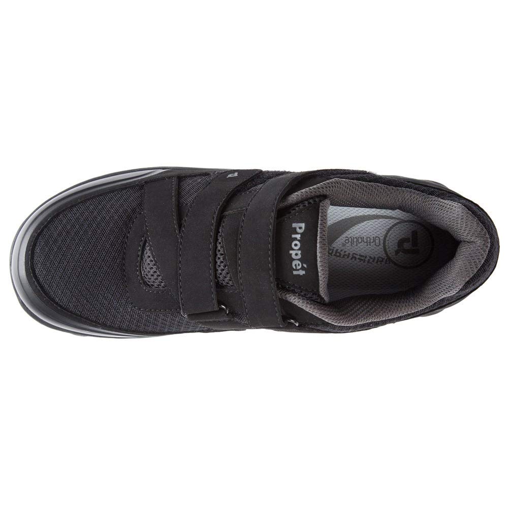 Propet Men's Matthew Strap Sneaker, Black, 08 5E US