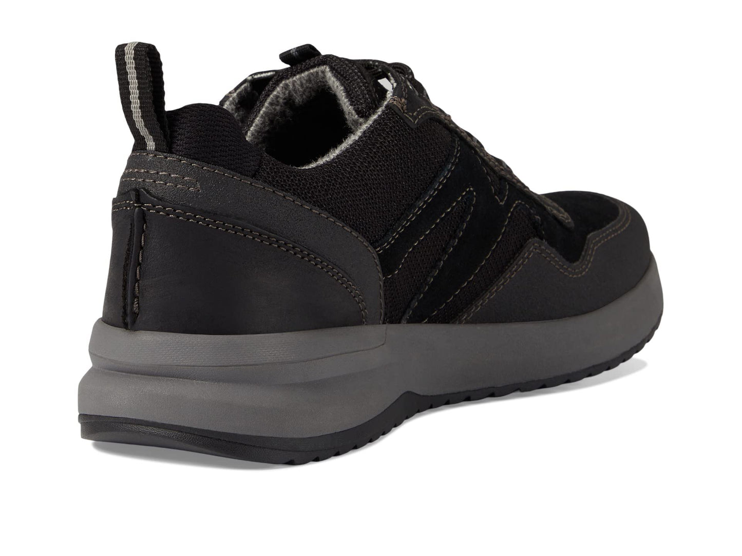 Clarks Men's Wellman Trail AP Waterproof Oxford, Black Combi Waterproof, 11.5 Wide US