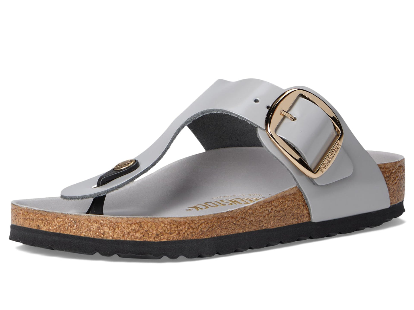 Birkenstock Women's Gizeh Big Buckle High Shine Sandal, Light Rose, 11-11.5