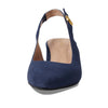 Cole Haan Women's The Go-to Slingback Pump 45 mm, Navy Blazer Suede, 9-B Us