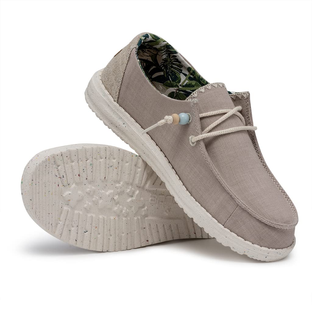 HEYDUDE Women's Wendy Fringe Rose Size 10 | Women's Shoes | Women's Slip On Shoes | Comfortable & Light-Weight