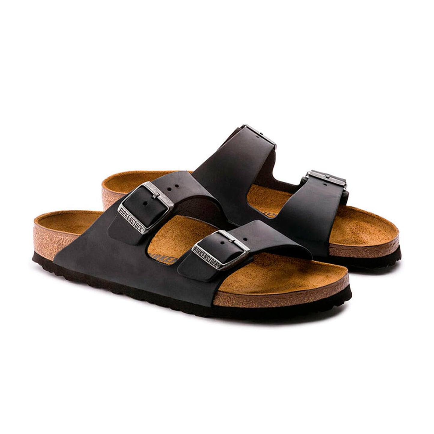 Birkenstock Arizona Leather Sandals, Black Leather