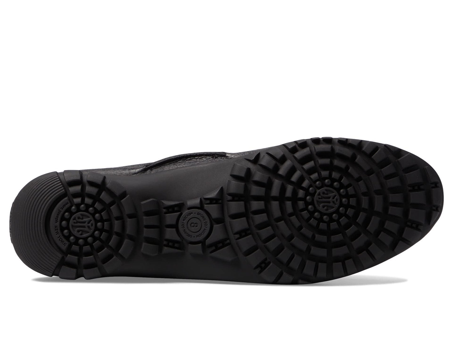 Marc Joseph New York Union Golf Loafers for Women – Leather Upper, Insole, Lining – Synthetic Outsole Black Grainy 11 M