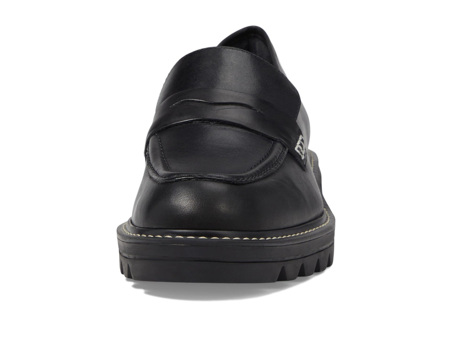 Bernardo Chandler - Shoes for Women - Antique Calf Upper - Leather Lining and Insole - Penny Strap on Vamp Black 6 M