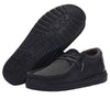 HEYDUDE Boy's Wally Youth Multiple Colors | Boys Shoes | Boy's Lace Up Loafers | Comfortable & Light-Weight Black