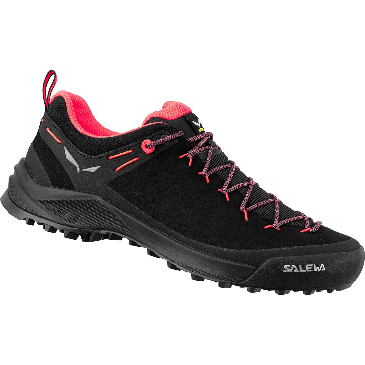 Salewa Wildfire Leather - Women's Black/Fluo Coral 8