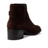 Cole Haan WOMENS HOLIS BUCKLE BOOTIE, DARK CHOCOLATE SUEDE, 6.5 B US