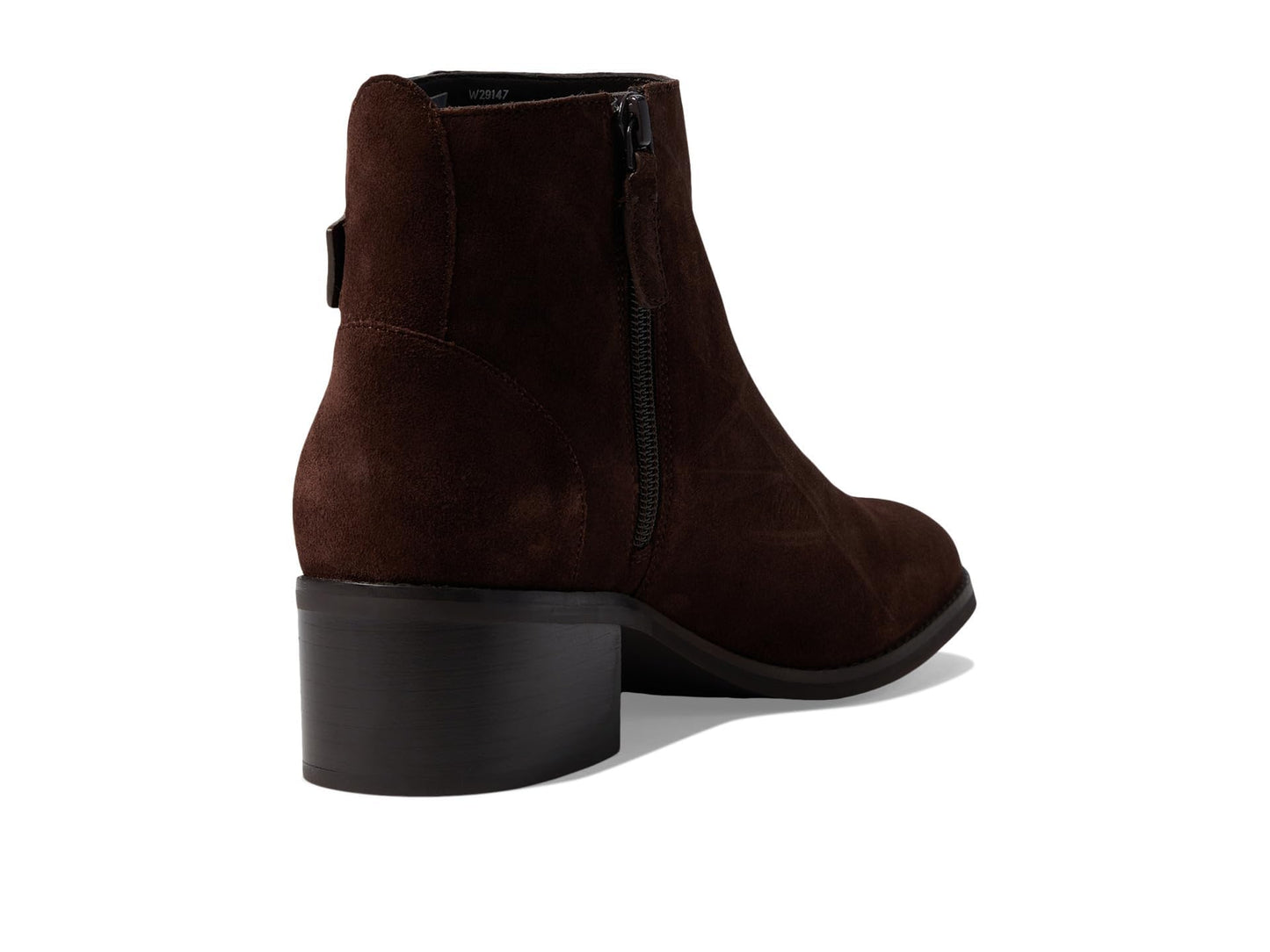 Cole Haan WOMENS HOLIS BUCKLE BOOTIE, DARK CHOCOLATE SUEDE, 6.5 B US