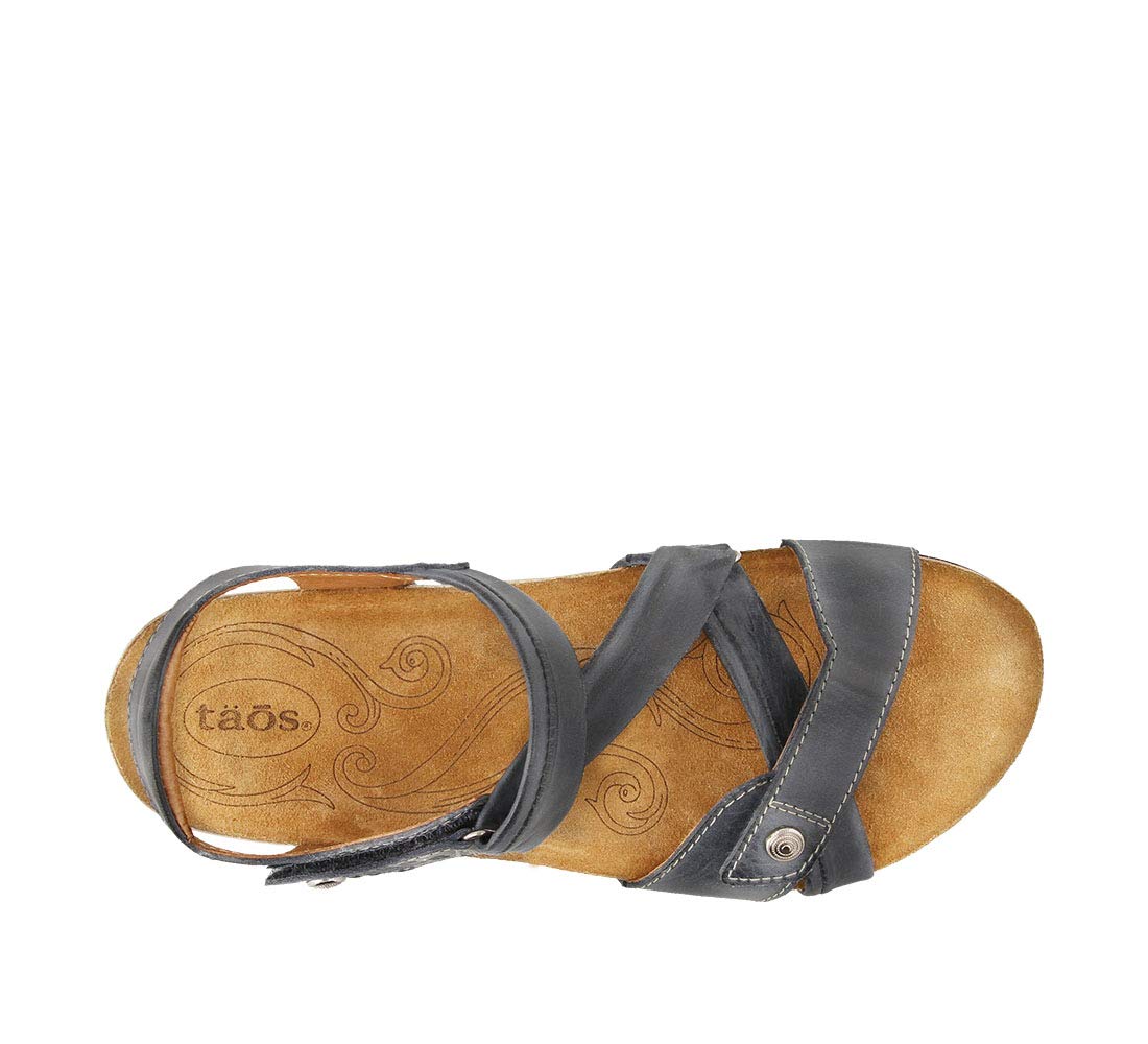 Taos Footwear Women's Universe Navy Sandal 8-8.5 W US