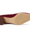 Cole Haan Womens Cassandra Block Heel Pump, Black Cherry Suede, 7.5 Medium