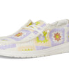 HEYDUDE Women's Wendy Cottage Crochet Egret/Lavender/Multi 8 Medium
