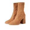 Stuart Weitzman Flareblock 85 Stretch Bootie Tan 5.5 B
