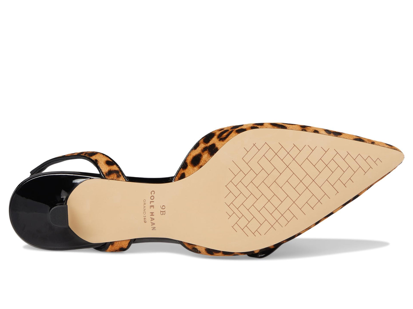 Cole Haan Womens Noella Bow Sling Pump, Leopard Print Haircalf, 8 Medium