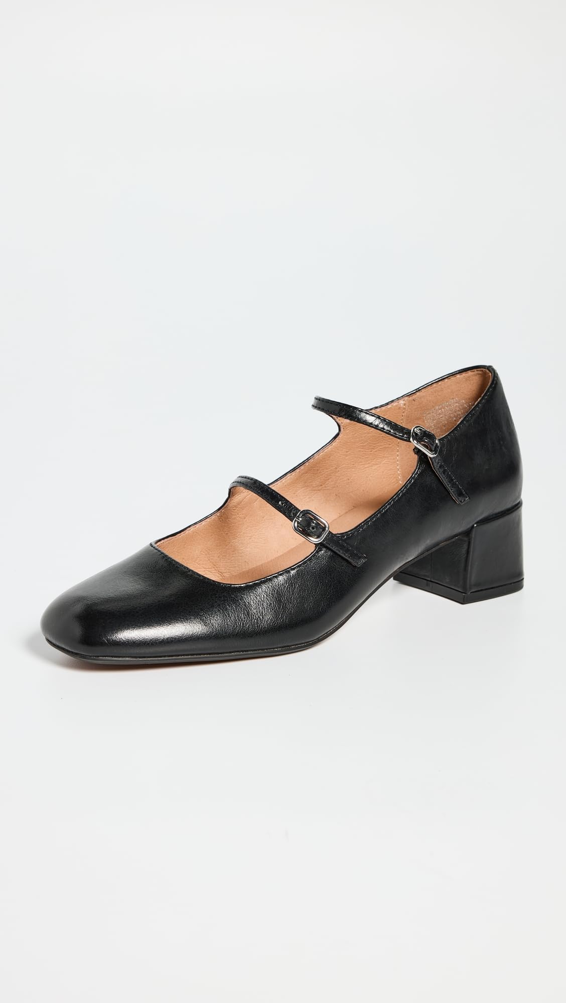 Madewell Women's The Nettie Heeled Mary Jane Heels, True Black, 11 Medium US