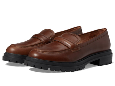 Madewell The Bradley Lugsole Loafer in Leather - Slip on Style with Slight Heel, Comfortable and, Trendy Loafers Stable 9 M