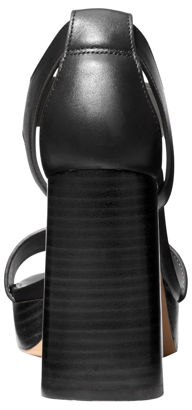 Michael Kors Women's Berkley Mid Sandal, Black, 6