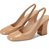 Stuart Weitzman Curveblock 85 Slingback Pump Adobe 10.5 B