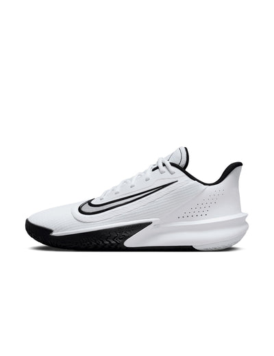 Nike Men's Precision 7 Basketball Shoes, White/Black, 4.5