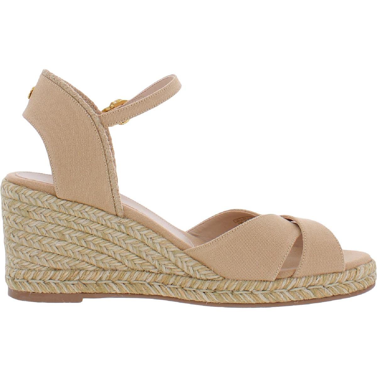 Stuart Weitzman Mirela II Espadrille Wedge Adobe/Natural 10 B