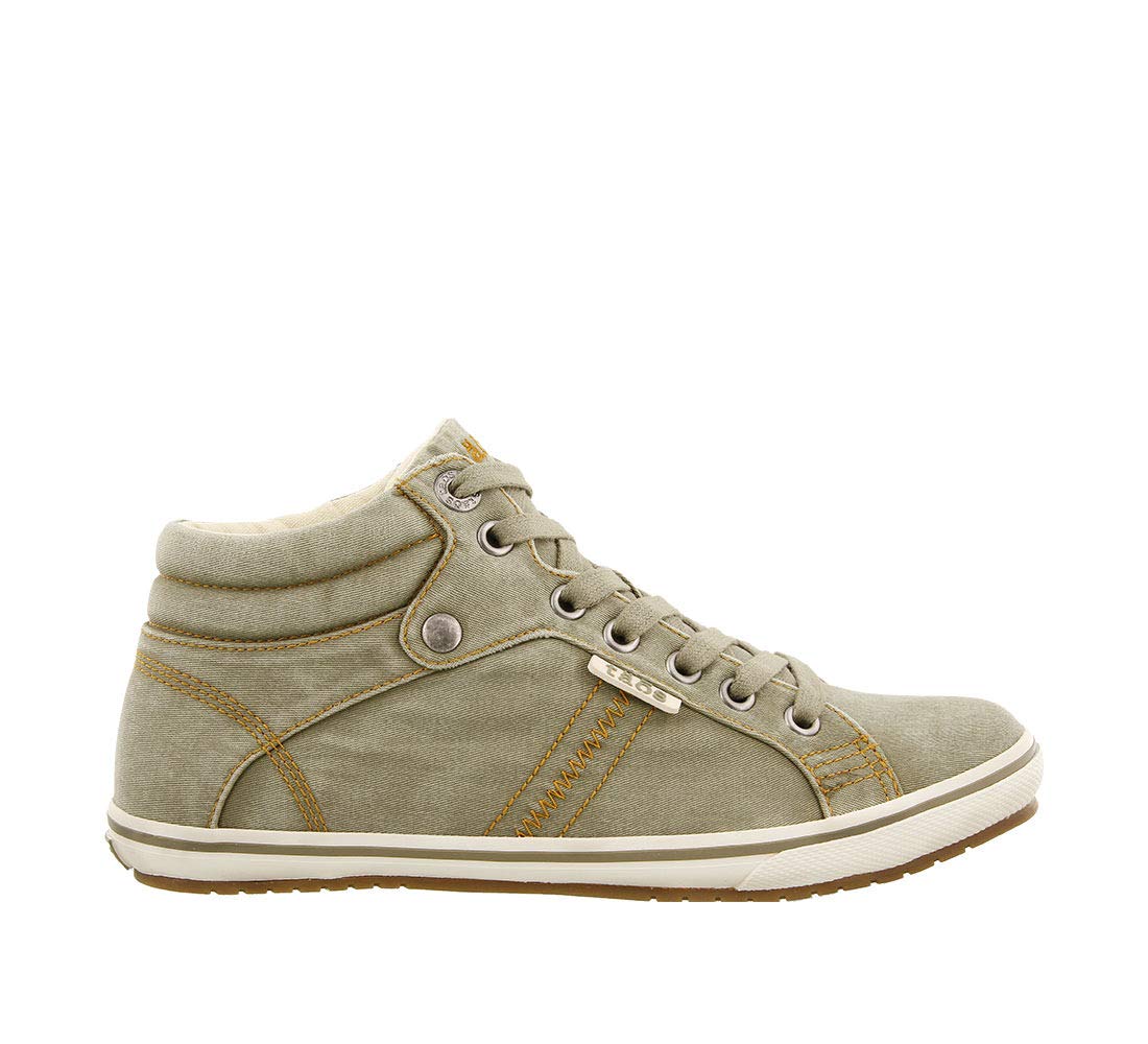 Taos Footwear Women's Top Star Sage Distressed Sneaker 8 M US