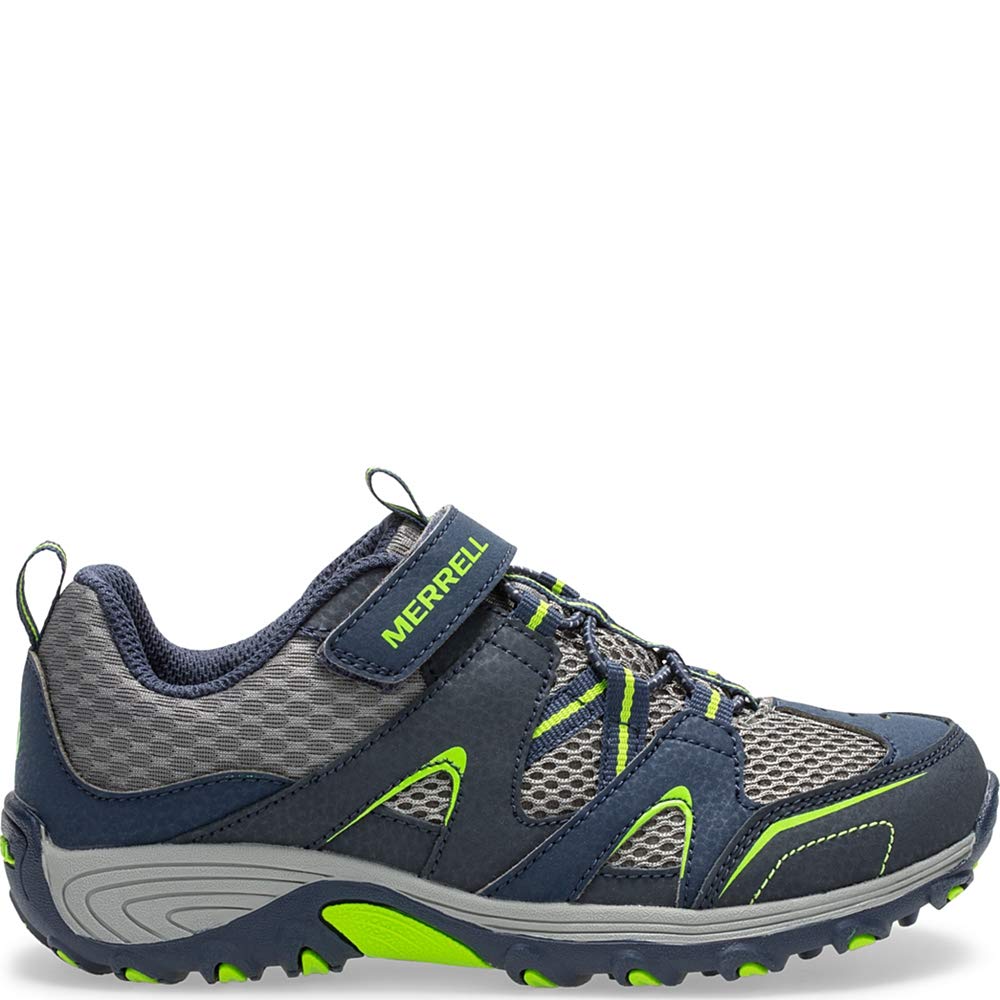 Merrell Boy's Trail Chaser Shoe, navy/green, 060 Medium US Big Kid