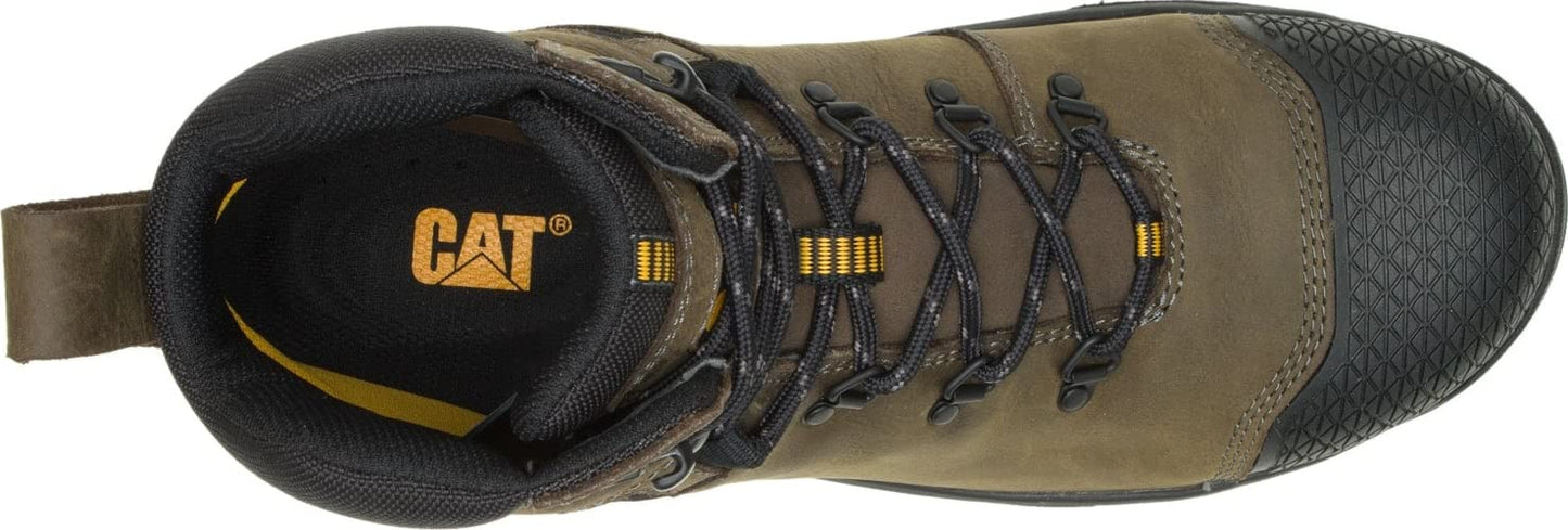 CAT Men's Accomplice Steel Toe Waterproof Construction Boot, Boulder, 9 Wide