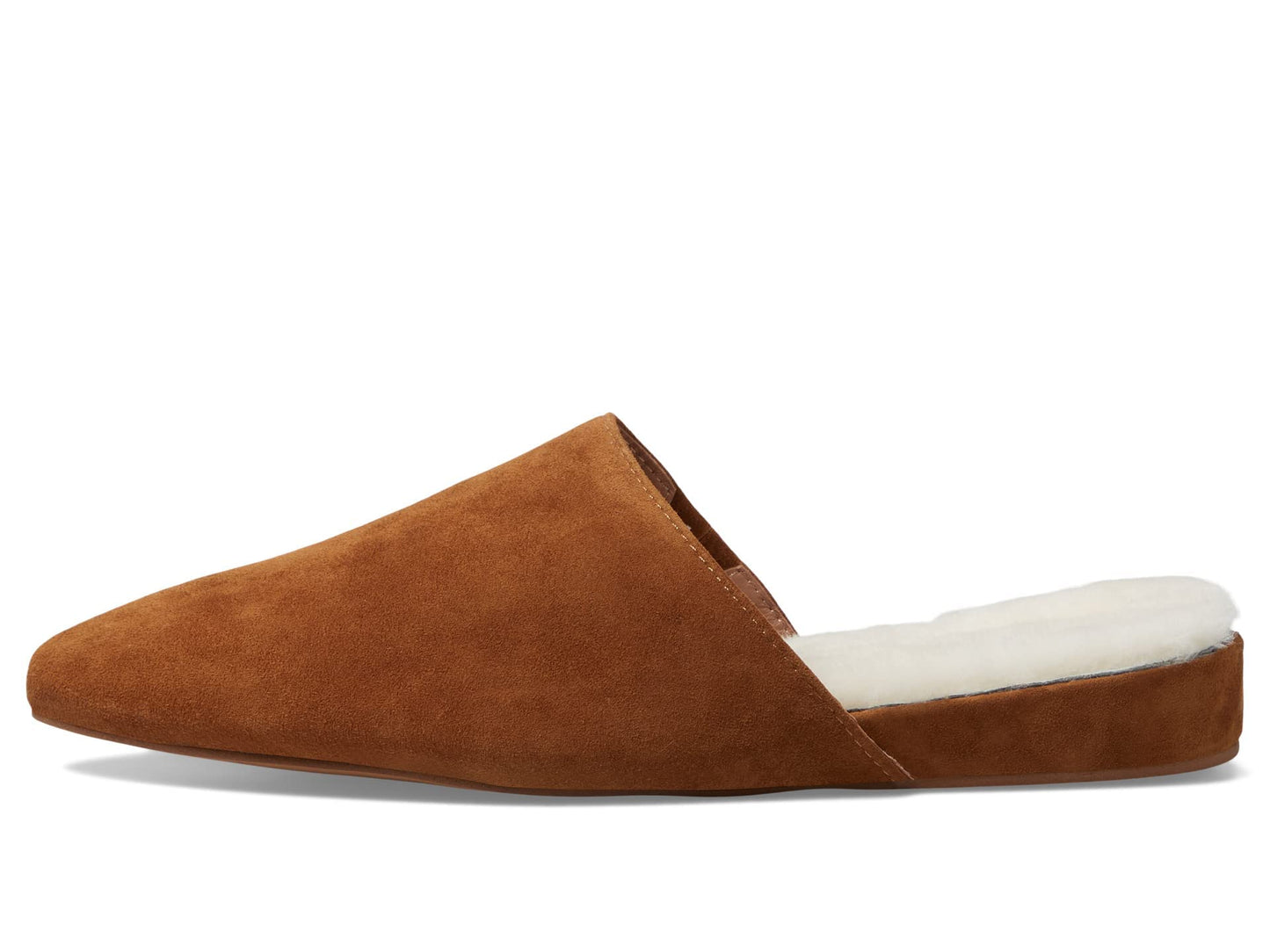 Madewell The Kasey Mule for Women - Round Toe Silhouette with Slip-on Construction, Easy Casual Wear Mule Slippers Acorn Sherpa 8.5 M