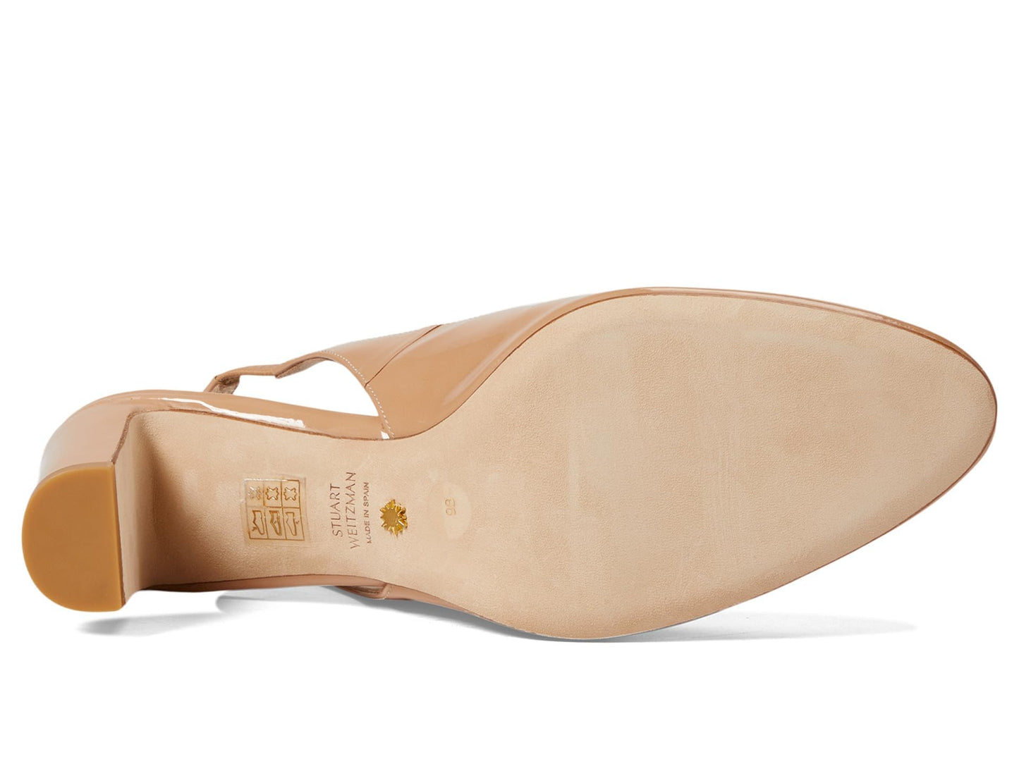 Stuart Weitzman Women's Vida 75 Slingback Pump, Adobe, 9.5