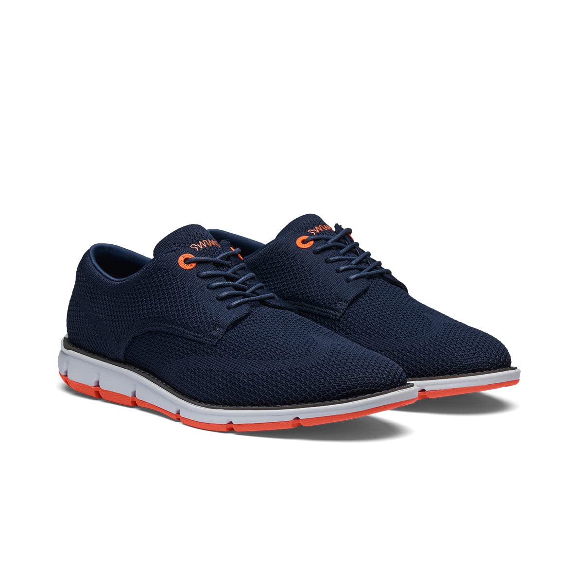 SWIMS Shoes Sneakers for Mens, Olsen Knit Oxford Sneaker for Walking Running Gym Workout, All Day Comfortable Sole, Sporty Lightweight Shoe for Tennis with Eco Friendly Foam (Navy,13)