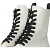 Frye Chloe Combat White 7 B (M)