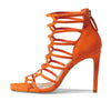 Schutz Women's Julianna Sandal, Flame Orange, 9