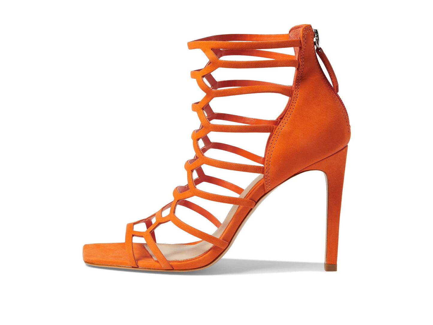 Schutz Women's Julianna Sandal, Flame Orange, 9