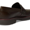 Cole Haan Mens American Classics Penny Loafers Deep Olive Leather/Morel Waxed Canvas 10.5 Wide