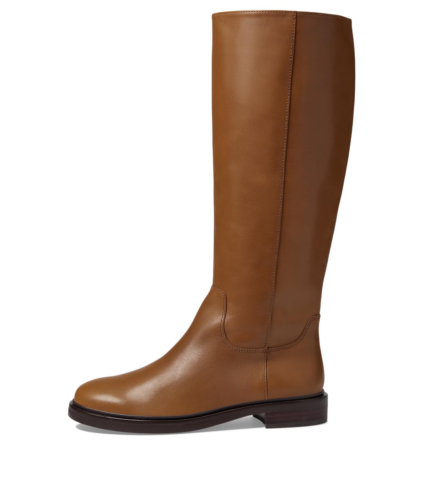 Madewell The Drumgold Boots for Women in Extended Calf - Inside Zipper Closure - Man-Made Outsole Sepia 5 M