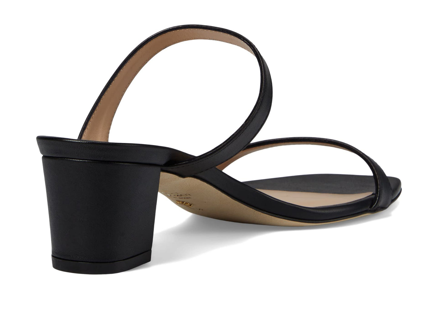 Stuart Weitzman Aleena 50 Block Slide Black 8 B