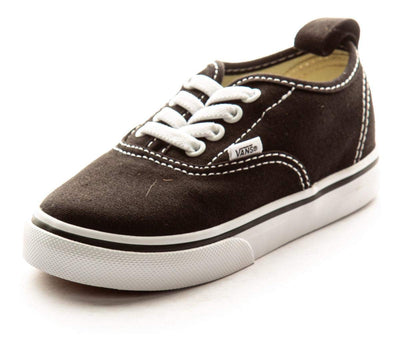 Vans Toddler T Authentic Elastic LACE Black True White Size 9