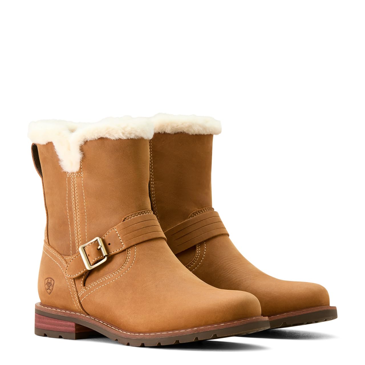 ARIAT Women's Savannah Sherpa Waterproof Boot, Carmel Tan, 8