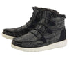 Hey Dude Women's Lea Fur Black Size 9 | Women’s Shoes | Women’s Lace Up Boots | Comfortable & Light-Weight