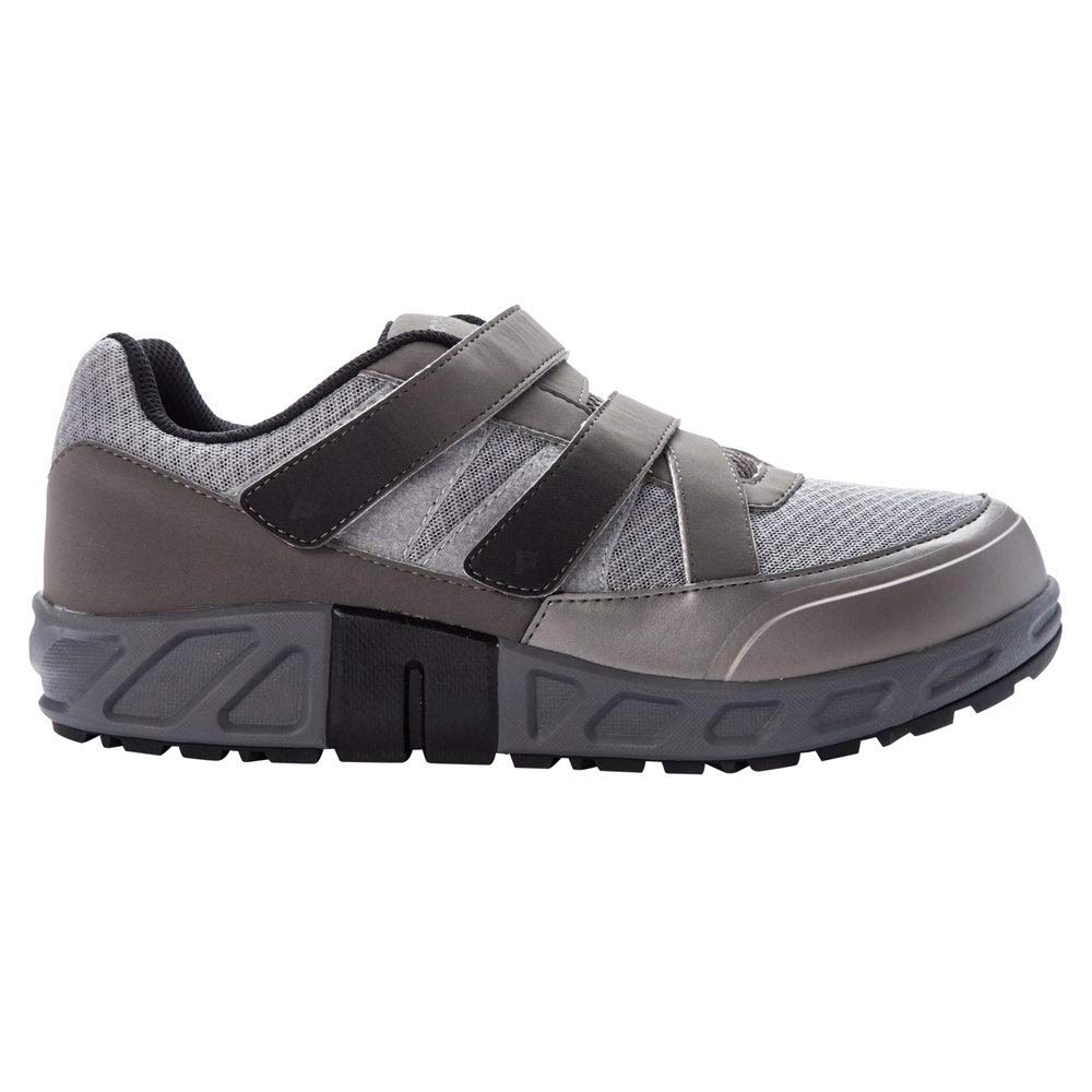 Propet Men's Matthew Strap Sneaker, Grey, 9.5 3E US