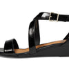 Sofft Womens Innis Black Crinkle Patent 8.5 M (B)