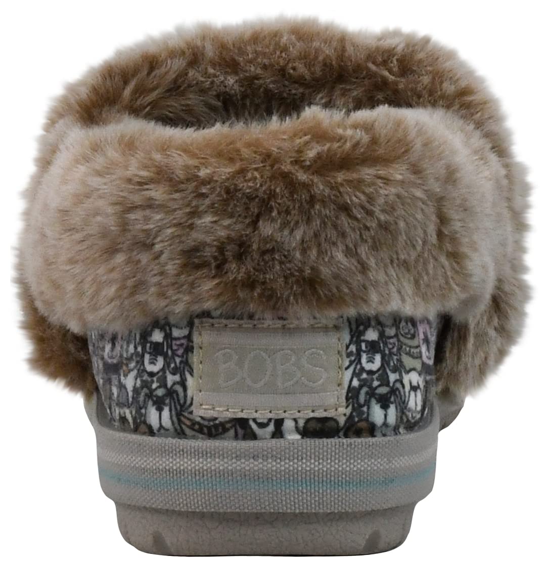 Skechers Women's Bobs Too Cozy- Snuggle Rovers Slipper Taupe/Multi 11